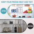thumbnail image 2 of CZS Drink Organizer for Fridge, 6-Row Automatic Can Dispenser with Adjustable Width, Self-Pushing Soda & Bottle Rack Holds 15 Cans, Space-Saving White Design, 2 of 7