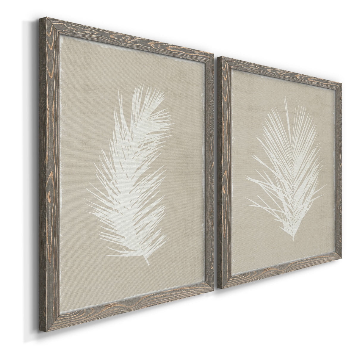 Palm Oasis I - Premium Framed Canvas 2 Piece Set - Ready to Hang