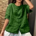 Boho Tops for Women Plus Size Cotton-Linen Lightweight Teacher Clothes ...