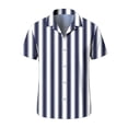 thumbnail image 6 of Timoontee Men's Short Sleeve Printed T Shirt Breathable Fabric Moisture Wicking V Neck Crew Neck Great For Multiple Quick Dry Blue XXXXXL, 6 of 7