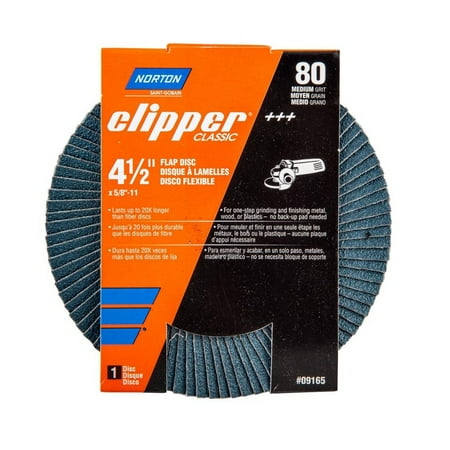 

Norton Norton 70184609165 Clipper Flap Disc 4-1/2 Inch