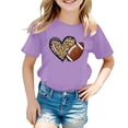 thumbnail image 4 of ibiyuan Graphic T Shirts Girls Short Sleeve Girl Tops Size 8 Girls Shirts Size 10 Crewneck Funny Print Basic Tee Trendy Party Gift Summer Tee Tops, 4 of 4