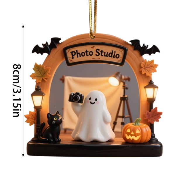 Decoraciones de Halloween Aterradoras Decoraciones Colgantes Espeluznantes, Adornos Lindos de la Escena Fantasma Linternas Decoraciones de Halloween para el Hogar