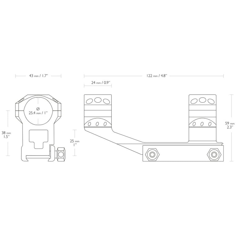 Hawke Sport Optics Weaver/Picatinny Rail Adapter - 1 Pieces