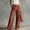 Brown plus size wide leg trousers a1, variant on sdhkgrrt Women Plus Size Wide Leg Trousers Mid Rise Elastic Waist Pants with Pockets Casual Streetwear Solid Long Palazzo Pants Vacation Travel Lounge Fall Outfits, Pink 2XL