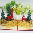 thumbnail image 6 of Giyblacko Christmas Decorations Christmas Greeting Cards Christmas Tree Three-Dimensional Greeting Card Diy Handmade 3d Paper Sculpture Postcard Christmas Card, 6 of 8