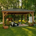 thumbnail image 2 of Backyard Discovery 14' x 12' Barrington Cedar Gazebo, 2 of 9