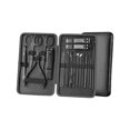thumbnail image 1 of Manicure Set Stainless Steel Ear Spoon Wear-resistant Nail Cutters Tweezer Reusable Scissors Kit with Storage Box for Salon 18 Pieces, 1 of 9