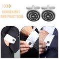 thumbnail image 1 of UPOUART 3Pares Accesorios Para Con Botónes Negros Elegantes Para Trajes Y Eventos Formales, 1 of 7