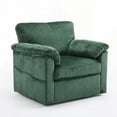 thumbnail image 3 of Modern Plush Chenille 33 Inch Oversized Swivel Lounge Chair - Comfortable for Small Spaces and Apartments, 3 of 22
