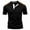 Black, variant on Men’s Color Block Half-Button Stand Collar Short Sleeve Shirt Polyester Trendy,Casual Evening Out Modern,S-3XL 5 Colors