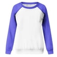 thumbnail image 5 of Dyegold Womans Sweatshirt Ladies Cute Comfy Color Block Tops Womens Hoodies Pullover Womens Fall Tops Y2K Clothes Long Sleeve ​Christmas ​Oversized Sweatshirt Women ​Clearance Sale, 5 of 7