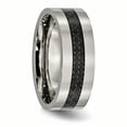 thumbnail image 4 of Titanium Polished w/Black Carbon Fiber Inlay Flat 8mm Band, 4 of 11