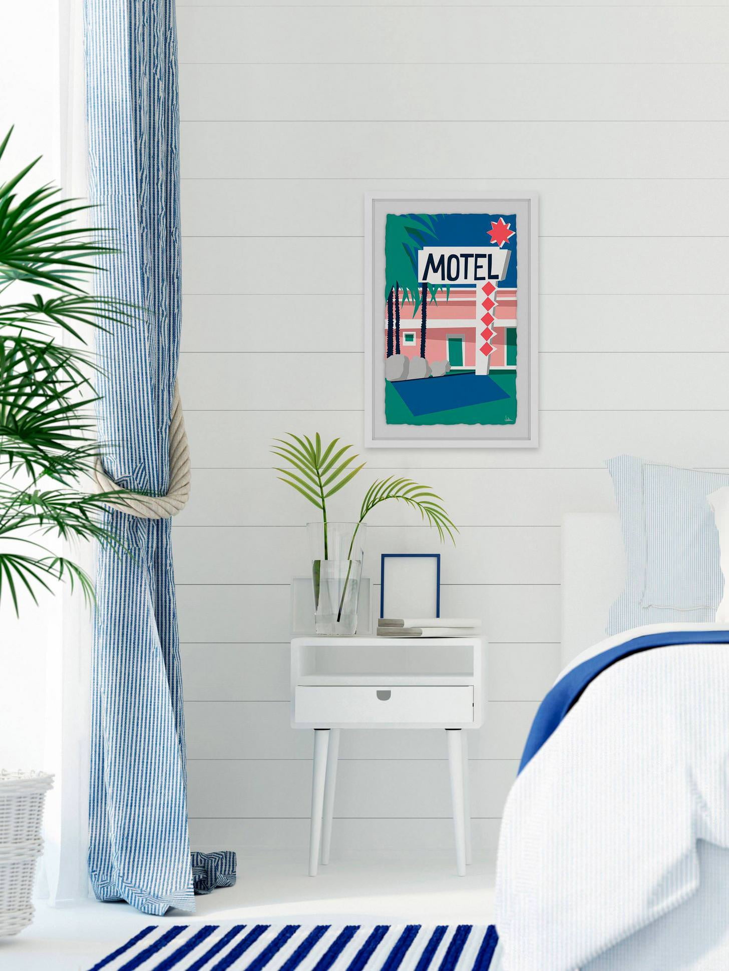 Motel II Framed Painting Print