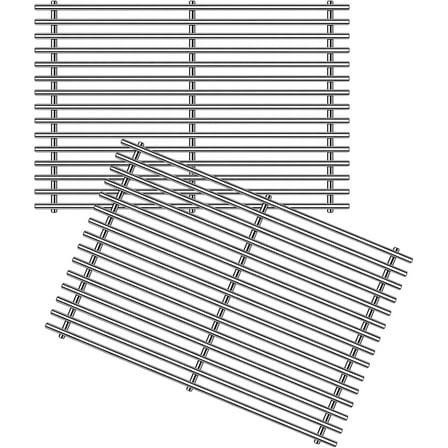 9MM 17.5" Stainless Steel Grill Grates for Weber Spirit E-310 E315 E320 E330 S310 S315 S330, GS4 Spirit Grill Replacement Parts for Weber 7638, 7639, Spirit 300 and Spirit II 300 Series Grills