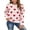 04-Off White, variant on Pullover Sweater for Women Valentine's Day Cute Heart Print Warm Sweaters Knitted Sweaters Shermie