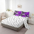 thumbnail image 6 of Feelyou 3D Gamepad Lover Bedding Comforter Set 7pcs for Teens, Video Gaming Gamer Queen Bedding Sets, Purple Cartoon Game Theme Reversible Queen Sheet Sets, Lightweight Room Decor, 6 of 9