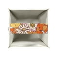 thumbnail image 4 of POLERO Stylish Tissue Box Holder 70s Hippie Floral Square Tissue Cube Cover Leather Facial Organizer for Bathroom, Tabletop, Car, Night Stands, Office, Home, Kitchen, 5.1''X5.1''X5.5'', 4 of 7
