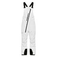 thumbnail image 5 of Girls Insulated Ski Overalls, Kids Adjustable Strap Snow Pants with Multiple Pockets, Waterproof Snowsuit for Snowboarding and Winter Play, Age 4-13 Years White 130, 5 of 7