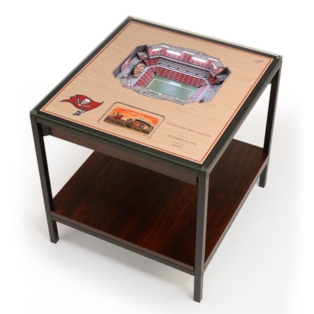 Tampa Bay Buccaneers 25-Layer StadiumViews Lighted End Table