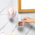 thumbnail image 4 of unbranded Portaesponjas De Maquillaje Transparente Montado En Pared Para Secado Eficiente, 4 of 8
