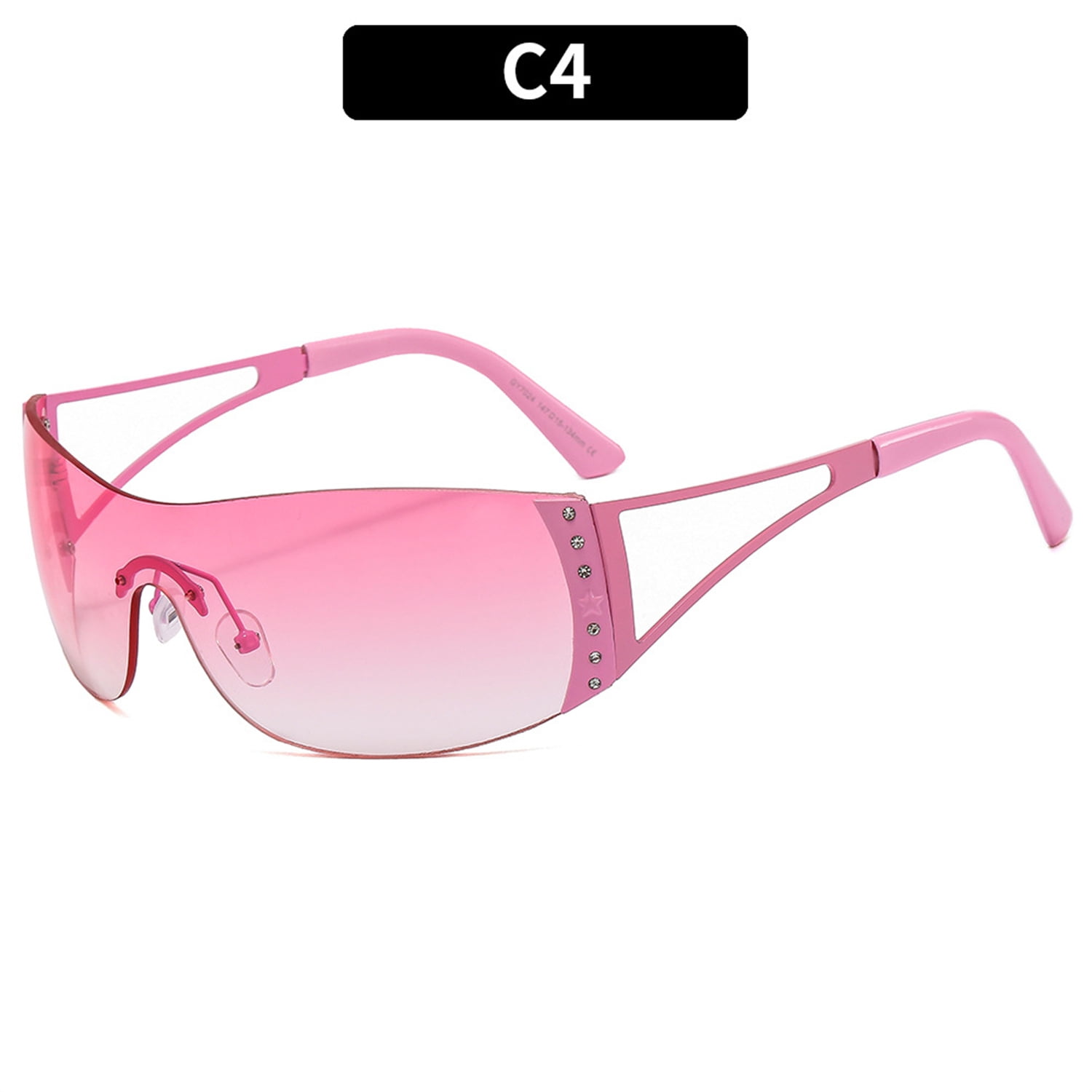 Oversized Wrap Around Sunglasses for Women Retro Trendy Y2K Classical ...