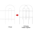 thumbnail image 3 of AMAGABELI GARDEN & HOME 14panels Decorative Garden Fences and Borders for Dogs 32in(H)×20ft(L) No Dig Metal Fence Panel Garden Edging Border Fence For Animal Barrier Fencing for Flower Bed Yard Green, 3 of 13