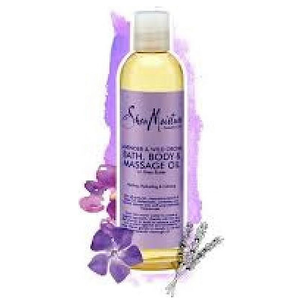 SheaMoisture Calming Bath, Body & Massage Oil Lavender & Wild Orchid, 8 oz - image 2 of 2