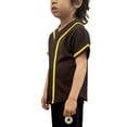 thumbnail image 2 of Lappel Kids Baseball Button Down Jersey League Sports Team Uniforms Size 12 Month to 10 Years Short Sleeve Athletic Sports Tee Shirts Made in USA, 2 of 4