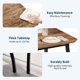 thumbnail image 5 of Juego de Comedor 3 Piezas para Espacios Pequeños | Mesa con 2 Sillas que se Guardan ABAJO, Tapizadas en PU | Ahorra Espacio Totalmente - Ideal para Departamentos clásico, 5 of 8