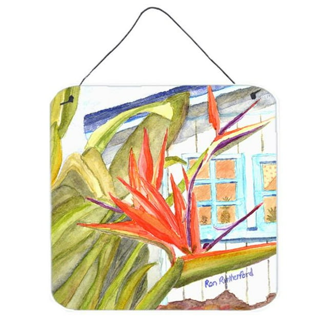Carolines Treasures RDR2005DS66 Flower - Bird Of Paradise Aluminium Metal Wall or Door Hanging Prints