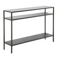 thumbnail image 1 of Henn&Hart 42" Gunmetal Gray Metal Console Table, 1 of 8