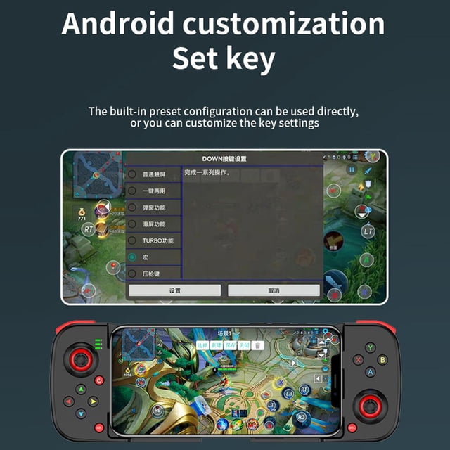 Gamepad para teléfono móvil Controlador de juego compatible con Bluetooth para PUBG Blanco Ndcxsfigh Para estrenar