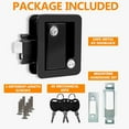 thumbnail image 2 of RV Travel Trailer Entry Door Lock, Door Latch with Paddle Deadbolt, RV Handle for Cargo Hauler Horse Trailer Truck, 2 of 5