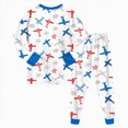 thumbnail image 6 of TOWED22 Boys Girls Pajamas Cotton Truck Pjs Toddler 2 Piece Sleepwear Kids Winter Clothes Set 3 6 9 12 18 24 Months 2t 3t 4t 5t 6t 7t 8t 9t(Sky Blue,7-8 Y), 6 of 9