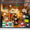 thumbnail image 4 of HCTSHG Christmas Window Clings, Snowflake Santa Reindeer Decals for Glass, Xmas Holiday Window Stickers for Home Party Decoration and Seasonal Decor, 4 of 7