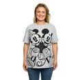 thumbnail image 2 of Mickey & Minnie Mouse T-Shirt Gray Back To Back Women's Plus Size Disney, 2 of 8
