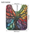 thumbnail image 6 of 2 Piece Soft Bathroom Rug Set Colorful Tree Branches Bath Mat and U-Shaped Toilet Contour Rug (16"x24"+20"x24"), 6 of 8