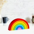 thumbnail image 3 of Wooden Rainbow Stacker, Learning Development Toys, for Activity, Early Classic rainbow, 3 of 8