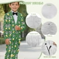 thumbnail image 6 of Xoenoiee Skull Hat Beer Shamrock Print 2Pcs Suit Set for Boys Kids St. Patrick's Day Suit Jacket Trousers with Elastic Waistband Formal Wedding Party Wear Blazer Set, Size 7-8 Years, 6 of 7