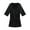 Black, variant on IYTR Men's Satin NightShirt Comfy Soft Silky Half Sleeve Nightgown Loose Basic Solid Homewear Coffee XL