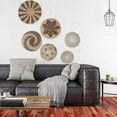 thumbnail image 4 of Cesta de pared elegante, decoración de ratán, de mimbre de seis piezas Sunnimix Cesta de pared, 4 of 8