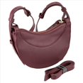 thumbnail image 1 of Bolso de Media Luna Informal y Versátil, Bolso de Sillín, Bolso de Moda, Bolso de Hombro, Bolso de Mensajero de Gran Capacidad, Rojo Vino, 1 of 8