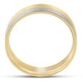 thumbnail image 3 of Pompeii Matte Finish Two Tone Wedding Band 14K Gold (,), 3 of 3