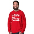 thumbnail image 5 of Finish Strong Bible Scripture Quote Long Sleeve TShirt Men Women Brisco Brands S, 5 of 6
