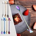 thumbnail image 4 of Household Anckoeil Kitchens Tableware Hangable Stainless Steel Spoon 304 Stainless Steel Ice Spoon Stirring Spoon Cute Little Handle Coffee Spoon, 4 of 4