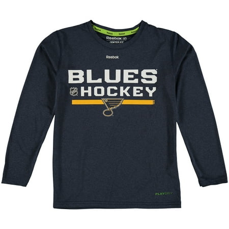 UPC 655420910585 product image for St. Louis Blues Reebok Youth Authentic Collection Freeze Play Dry Long Sleeve T- | upcitemdb.com
