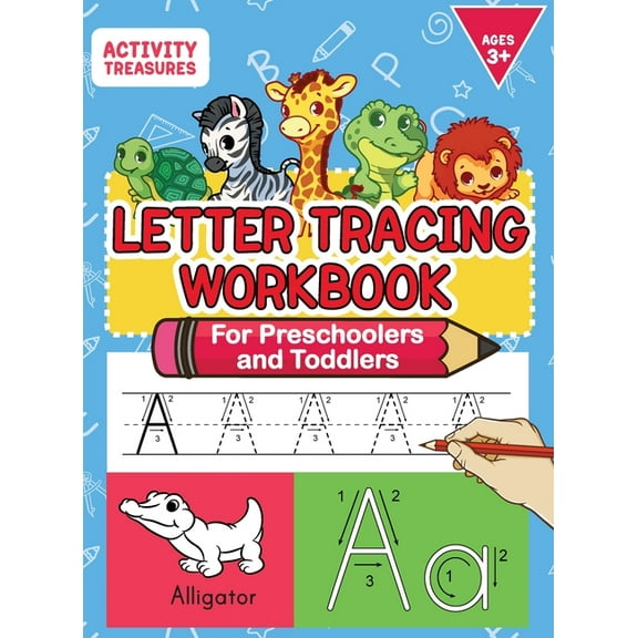 Letter Tracing Workbook For Preschoolers And Toddlers: A Fun ABC Practice Workbook To Learn The Alphabet For Preschooler, (Hardcover)