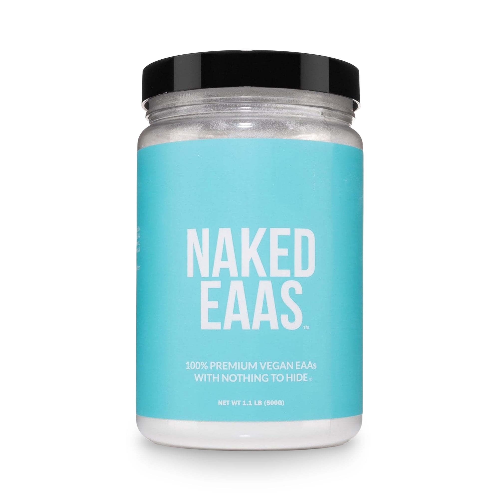 Naked Eaas Amino Acids Powder - 50 Servings - Vegan Unflavored Essential Amino Acids 500 Grams - Instantized All Natural Eaa Powder Supplement