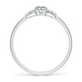 thumbnail image 2 of ANGARA Natural 0.43 Ct. Diamond Classic Ring in Sterling Silver for Women (Ring Size: 8), 2 of 10